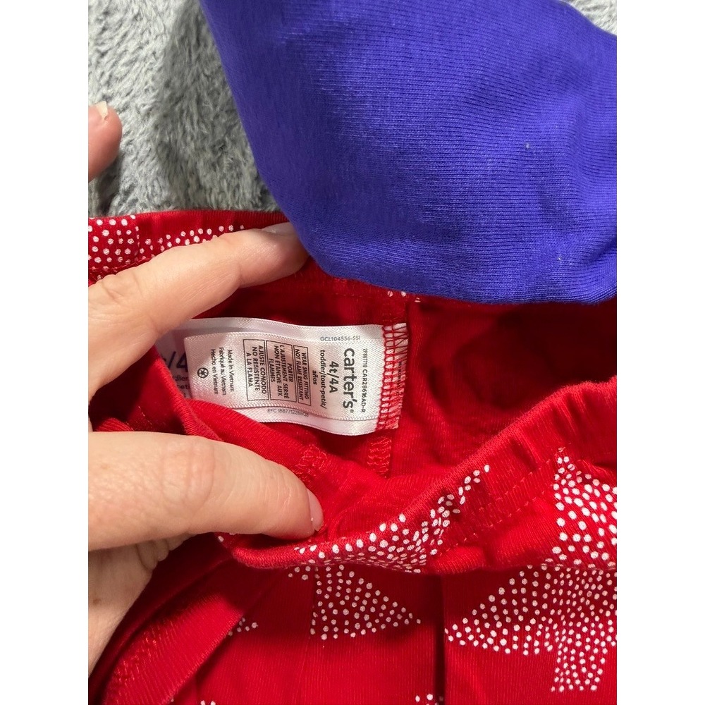 Carter's & PJ Place Kids Pajama‎ Set Bundle 4T Christmas Tree Night Owl 2-Pack - Picture 6 of 7